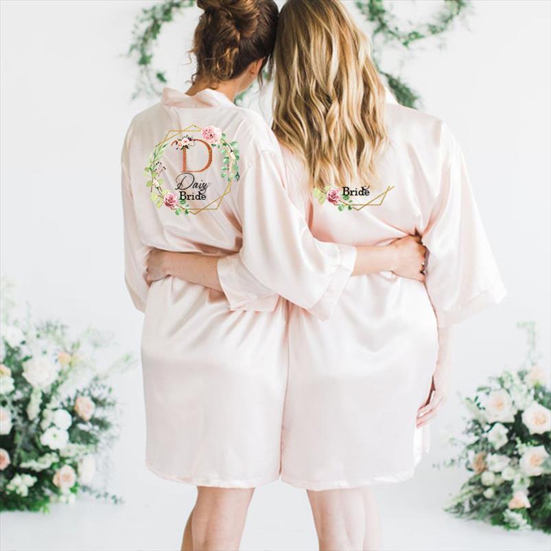 

custom robes satin team women sleepwear bride robe kimono wedding bridesmaid bathrobe female gowns, Black;red