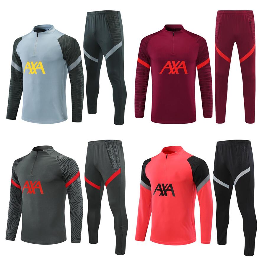 

2021 22 adult Men football tracksuit soccer training suit 20 21 survetement de foot chandal Football jogging