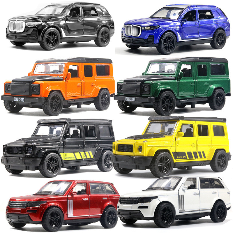 8 pcs simulation child pull back offroad vehicle alloy car model gift toys wholesale-image-739587077