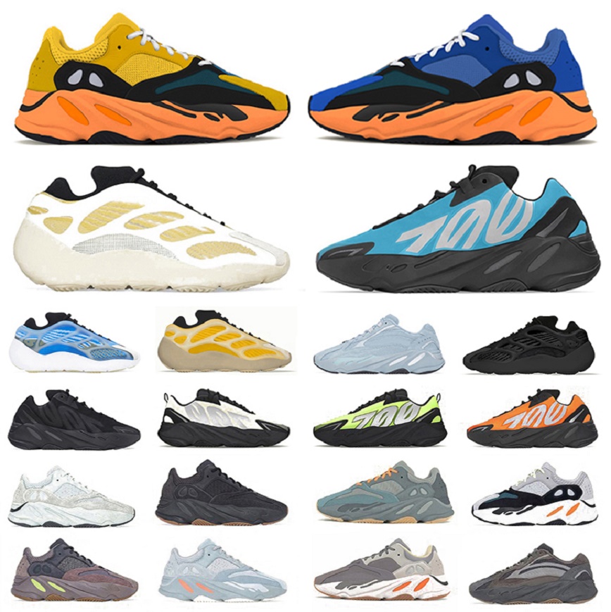 

Fashion kanye 700 mens running shoes V3 MNVN Blue Tint Azareth Azael Alvah Static Utility Black Salt sun men women trainers sports sneakers with box, Color#13