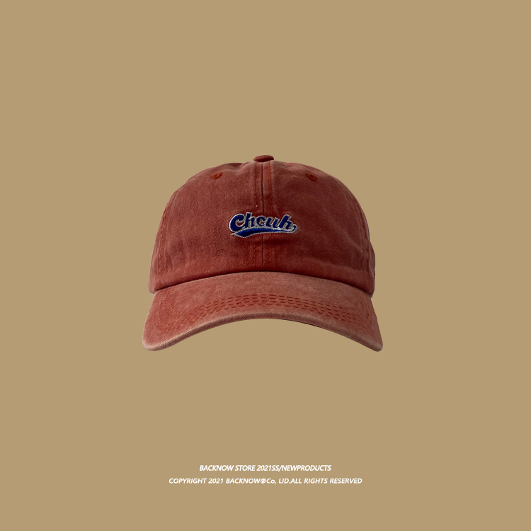 

Backnow hip-hop hats multi color choice rap American retro washed baseball caps men's and women's Korean sunshade cap adapt to all head styles 1008, Peach