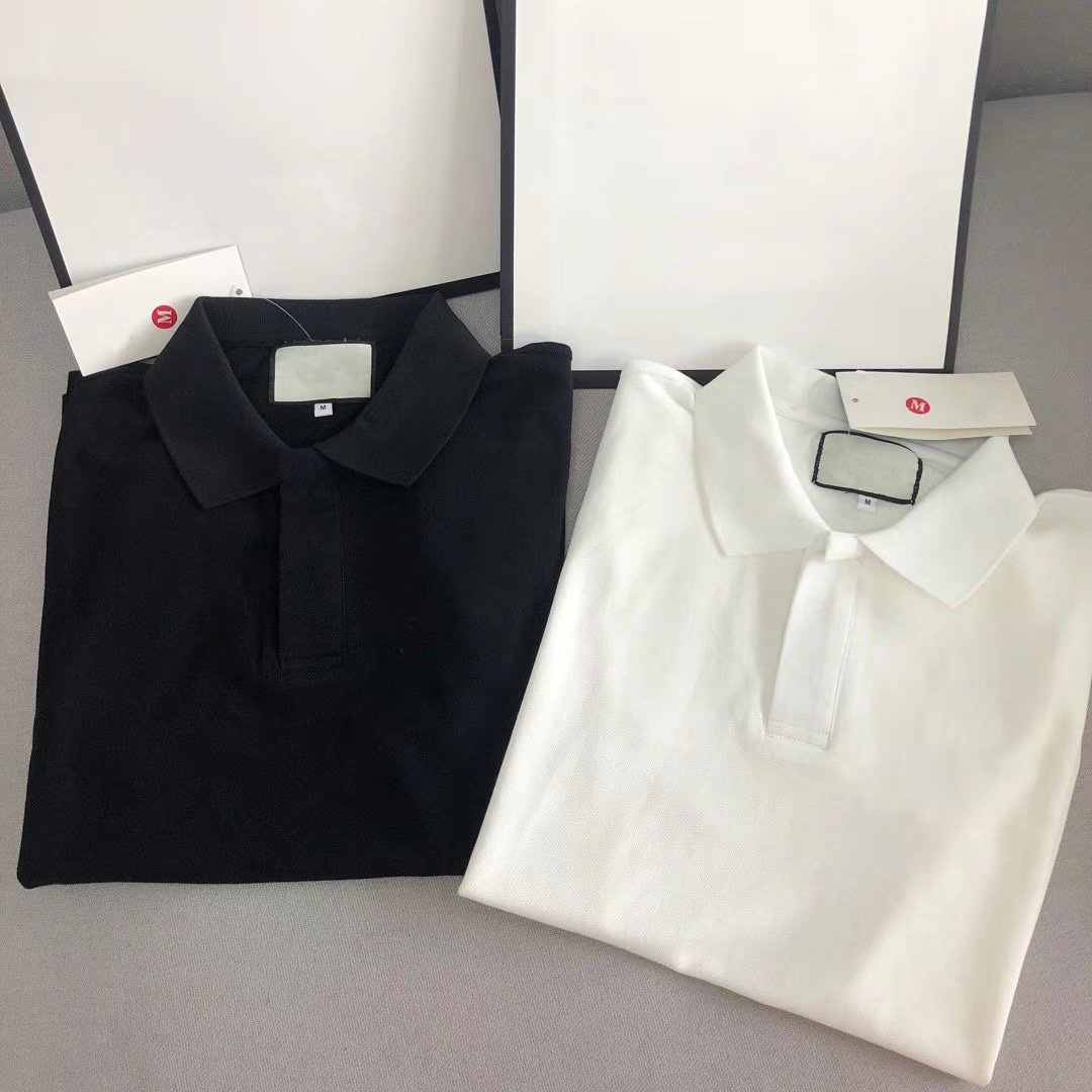 

2021 couple women mens polo shirt fashion brand classic polos men tops embroidery short sleeve perfect detail Anti-pilling summer tees, White