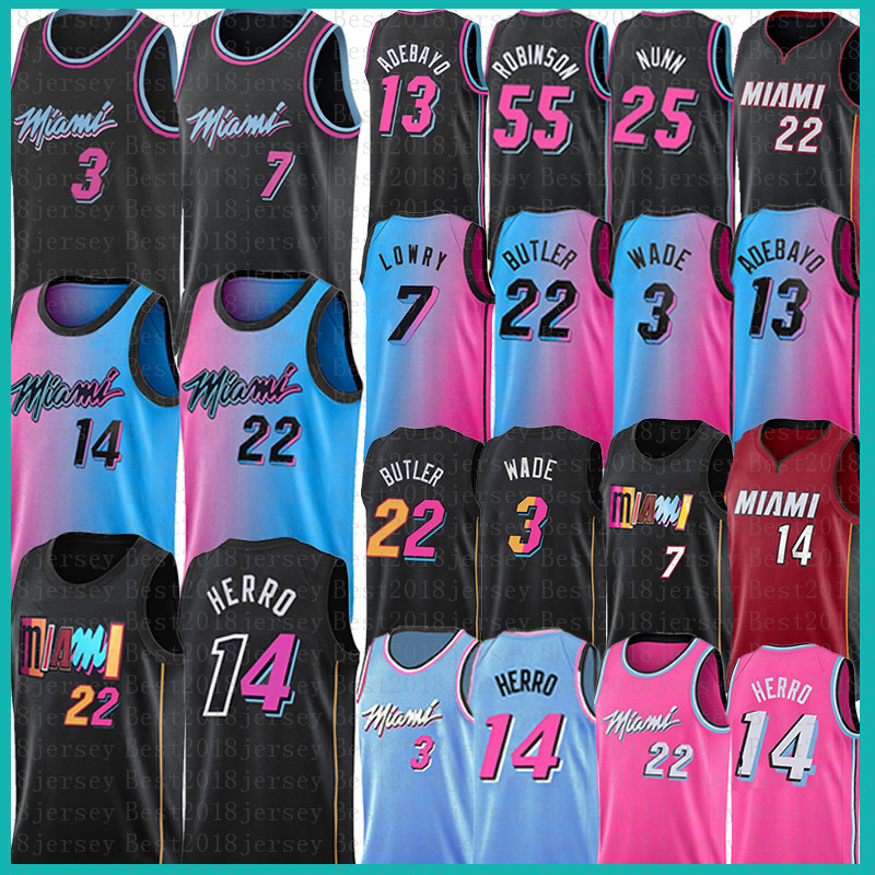 

Mens Youth Kids Tyler 14 Herro Jimmy 22 Butler Bam Basketball Jersey Adebayo Dwayne Dwyane 3 Wade Kyle 7 Lowry Duncan Kendrick Robinson Nunn, 2021 mens jersey