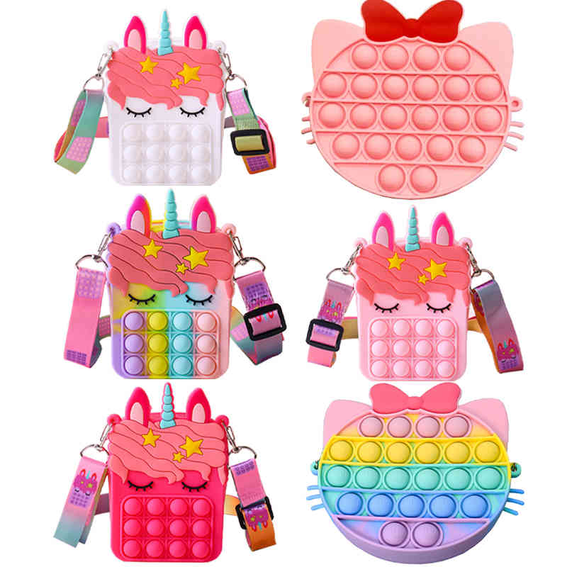 

New popo it GADGET TOY Popper sensory popet silicone push bubble stationery bag popit decompression bag