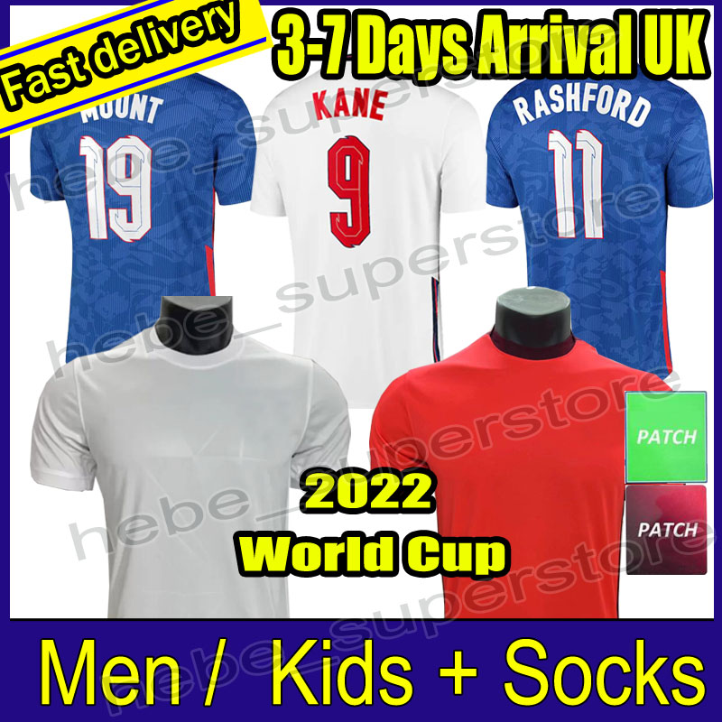

S-4XL soccer jersey 22 23 KANE STERLING RASHFORD ENGLANDS GREALISH MOUNT SANCHO SAKA national football top soccer shirt men kids kit sets uniform, World cup-home