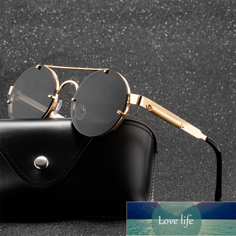 

Round Steampunk Sunglasses Men Fashion Elastic Teaples Brand Designer Vintage Rimless Sun Glasses For Women Lentes De Sol Factory price expert design Quality