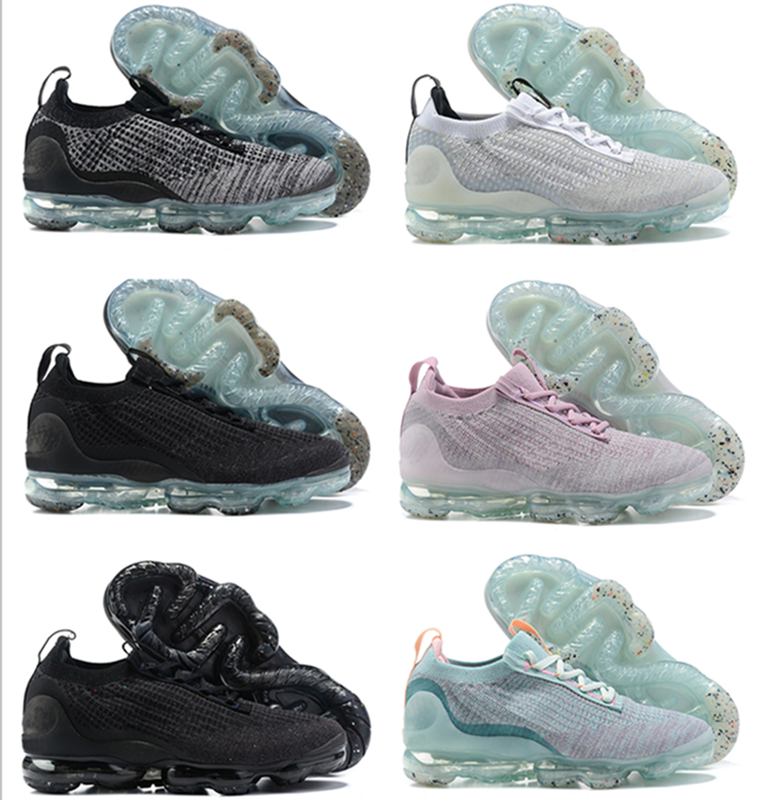 

2021 Fly FK Knit Sneakers Mens Running Shoes Men Women Top Quality Triple Black oreo White Pink Grey Neon Oatmeal MOC Dusty Cactus Trainers Cushion Sports Shoe, #01