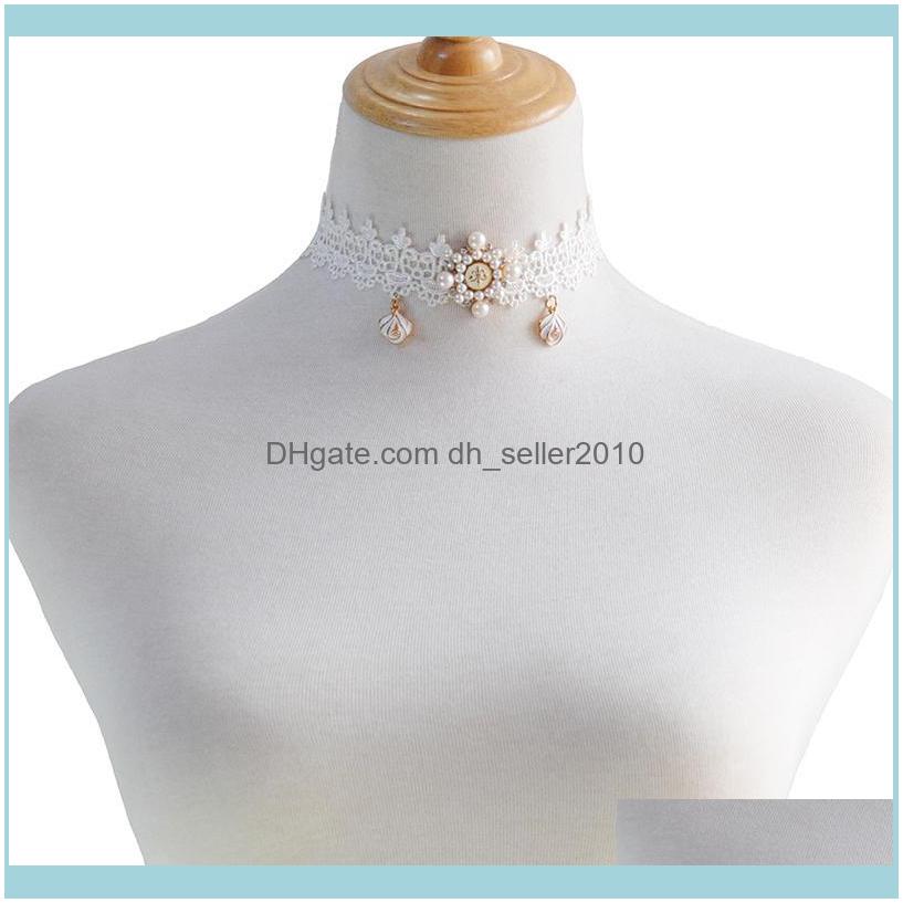 

Necklaces & Pendants Jewelryvintage Lace Choker Necklace For Women Aessories Gothic Jewelry Collar Statement Lady Wedding Chokers Drop Deliv