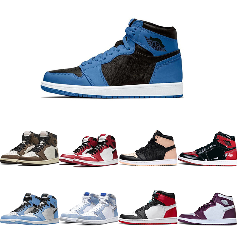 

Basketball Shoes Dark Marina Blue 1 1s High OG SP Low University Mocha Unc bordeaux Military Men Retro Sports outdoor Retros casual running breathable Sneakers 2022, 36