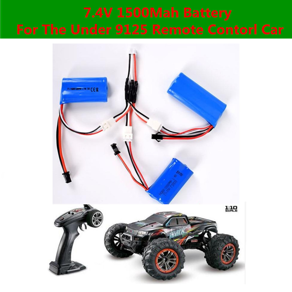 

Remote Control RC Car 9125 Battery 7.4V 1500mAh battery for 9125 Racing Remote control RC car truck spare parts battery 9125 car