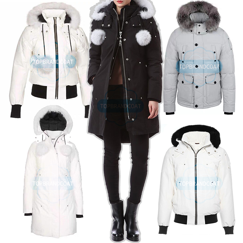 

2021 Men' Wemen' Down Parkas Real Wolf Fur Collar Hooded White Goose Jacket Winter Coat Warm Parka Padded Jackets, As pic