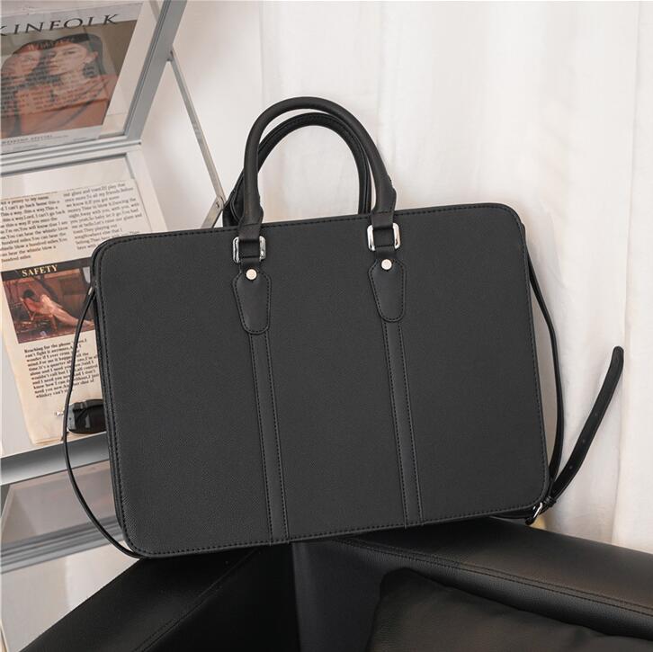 

Factory wholesale men handbag England Style printeds shoulder bag Classic printed business briefcase waterproof wear-resistant leather messenger bags, Black2-30111
