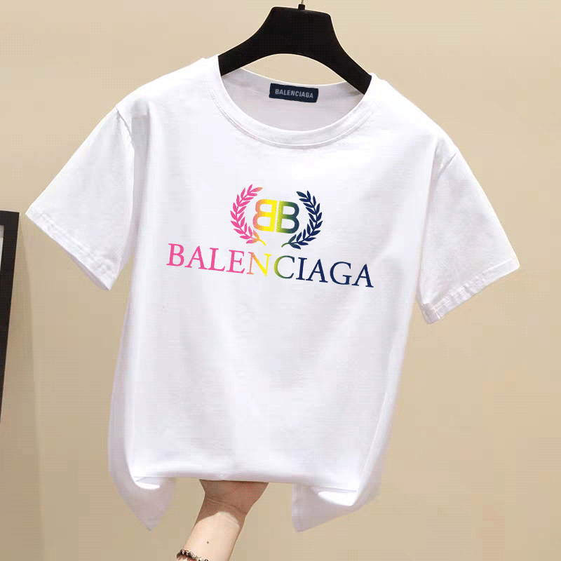 

balanciaga Womens T shirt Harajuku Trend Style O-Neck T-Shirt Summer Short Sleeve Casual Streetwear white Tshirt Tops Luis Vitton French Balencaiga channel, 13