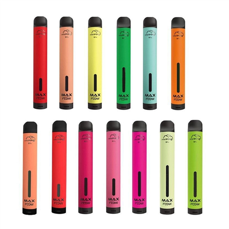 

HYPPE Max Flow Disposable Vape pen Electronic Cigarette starter kit Pod Device 2000 Puffs Pre Filled 6ML 900mAh Battery vapors wholesale