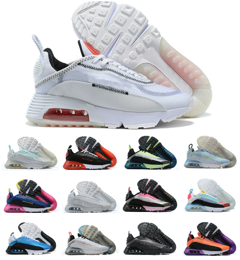 

Air 2090s Mens Running Shoes 2090 Be True Triple Black Metallic Aurora Green White Blue Volt Sneakers Designer Womens Aquamarine Outdoor spo