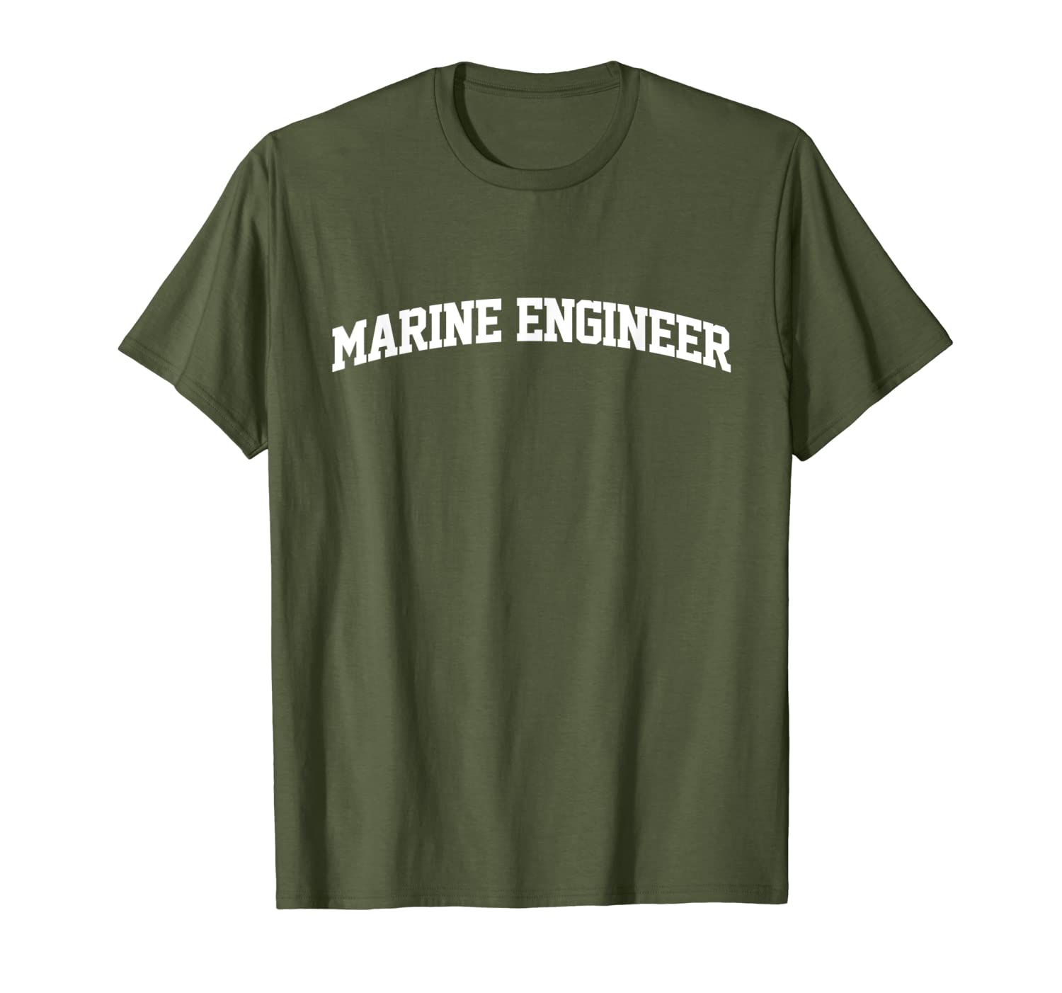 

marine engineer vintage retro job uniform arch funny t-shirt, White;black