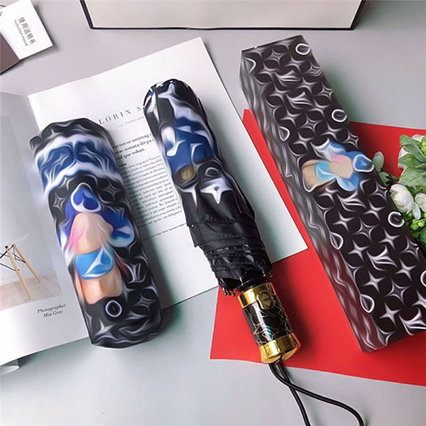 

Fashion umbrella full letter designer high quality red green adult umbrellas holidays sunshade Free Ship, With box