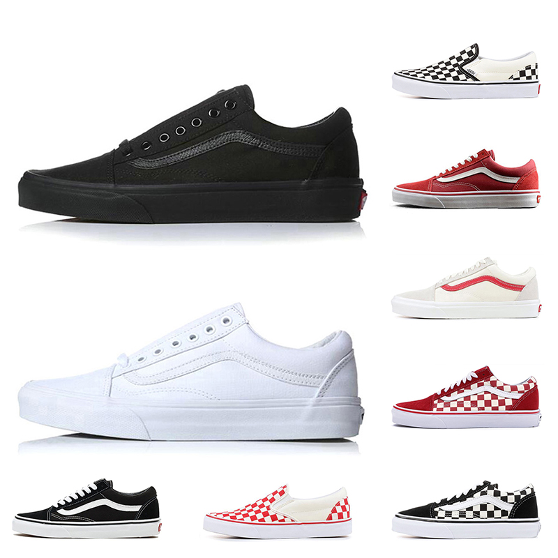 

White Black Women Mens Canvas Shoes Skateboard Old Skool Van OG Classsic Slip-on OFF The Wall Converses Chuck Taylor All Star 1970s Casual Sports Trainers Sneakers, B5