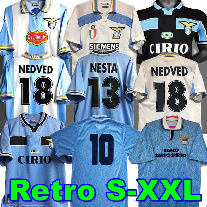 

lazio Retro 1989 1990 1991 1992 1999 2000 2001 soccer jerseys NEDVED SIMEONE SALAS GASCOIGNE home away football shirt VERON CRESPO NESTA 89 90 91 92 93 98 99 00 100TH, Lafc adult