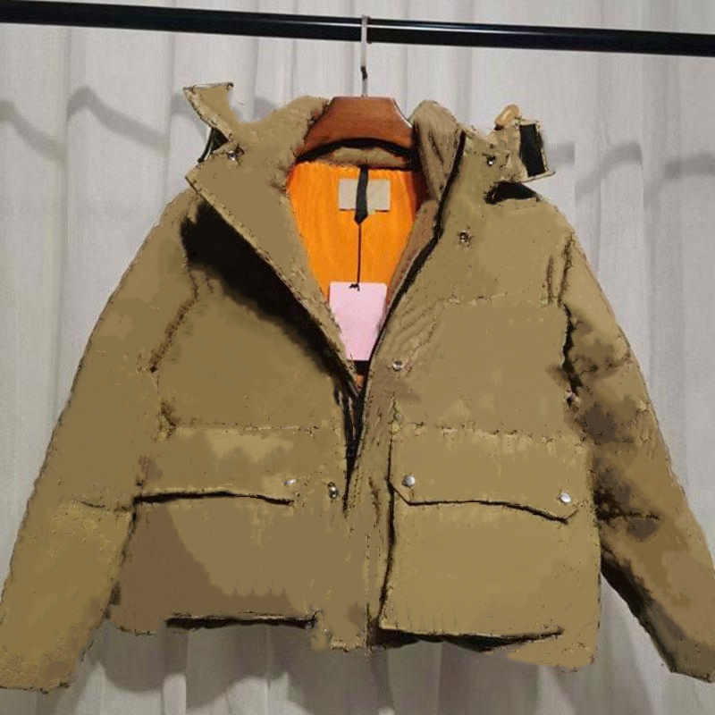 

21ss Winter down jacket Mens Coat Designer Puffer Parka Womens Letter embroidery jackets Top Quality Streetwear coats Fashion Warm Windproof Unisex Outwear, Khaki