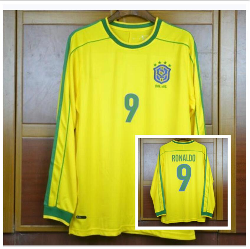

1999 2002 kaka home away Retro soccer Jersey Vintage jersey 2004 Ronaldo Ronaldinho rugby football Shirts Calcio MAGLIA Camiseta, 2006 away blue