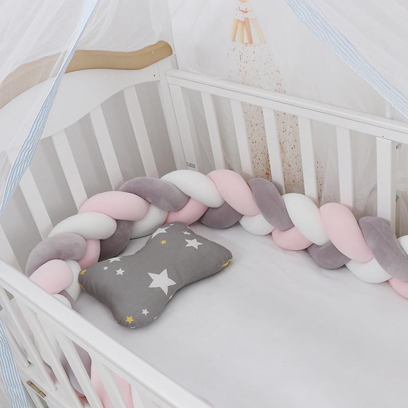 

Bedding Sets 2M Length Nodic Knot Born Bumper Long Knotted Braid Pillow Baby Bed In The Crib Infant Room Decor