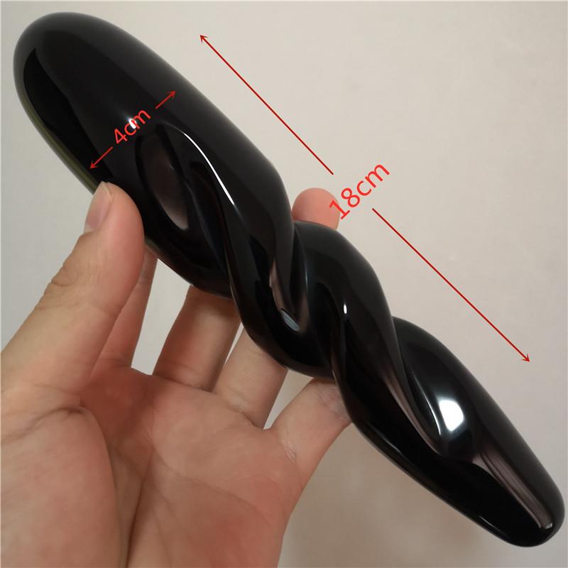 

Decorative Objects & Figurines 18cm Natural Quartz Crystal Massage Wand Obsidian Large Yoni Tool For Women Sex Toys