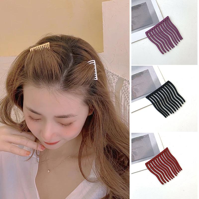 

Hair Clips & Barrettes 5pcs Metal Seamless Clip Comb Artifacts Bangs Side Accessories For Women NYZ Shop, Golden;silver