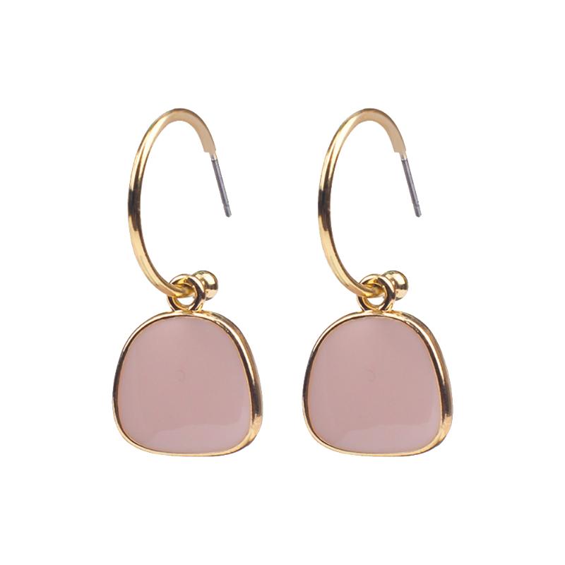 

Stud 2021 Ladies Earrings Pendant Acrylic Metal Women's Party Dating Fashion Simple Jewelry, Golden;silver