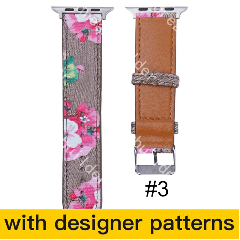 

luxury designer strap Watchbands Watch Band 42mm 38mm 40mm 44mm iwatch 2 3 4 5 bands Leather Bracelet Fashion Stripes casdw