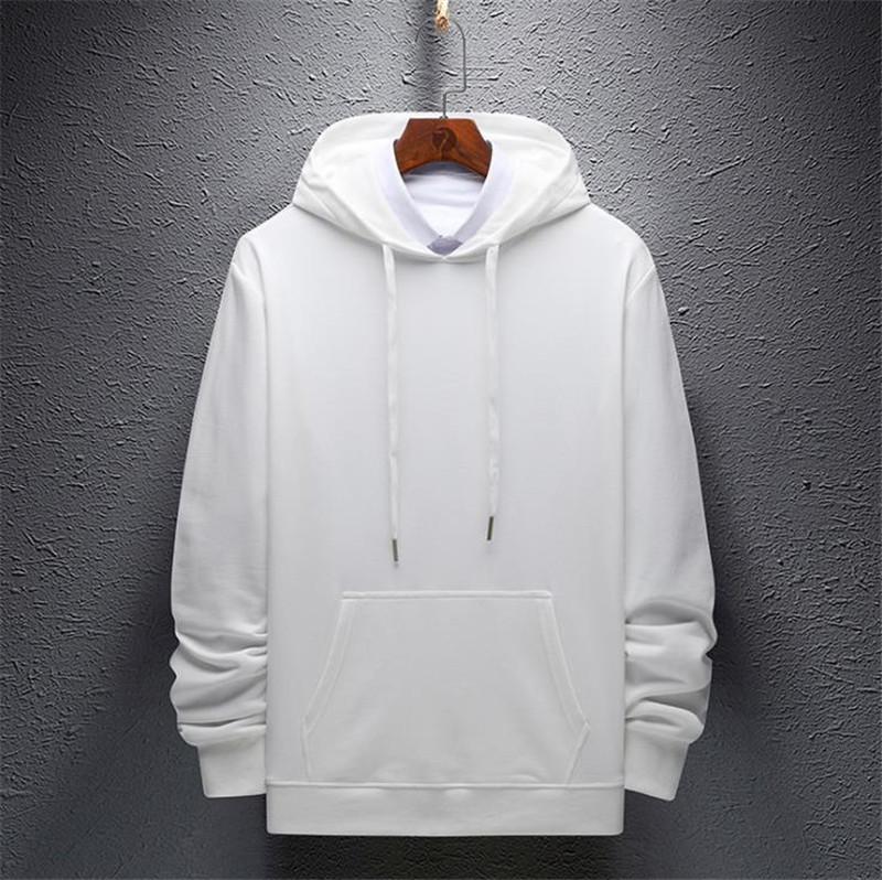 

Men' Hoodies & Sweatshirts Men 2021 Spring Autumn Solid White Color Hip Hop Streetwear Hoody Man' Clothing, Black