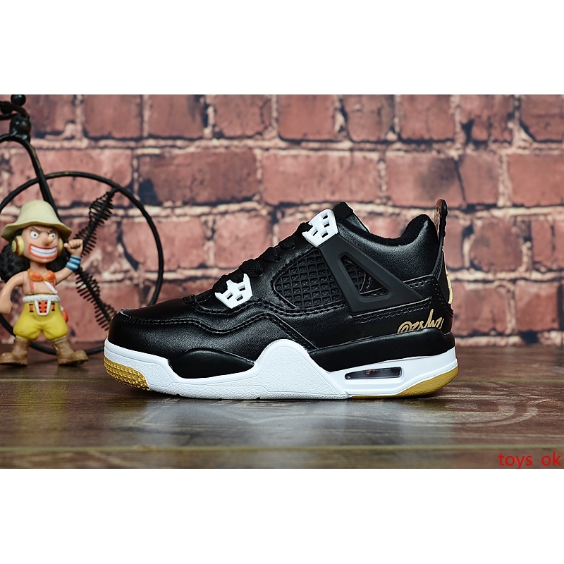 

Popular 4 4s Shoes Trainer Kids Boy Girl Bred Black White Blue Yellow Grey Online For Sale With Box