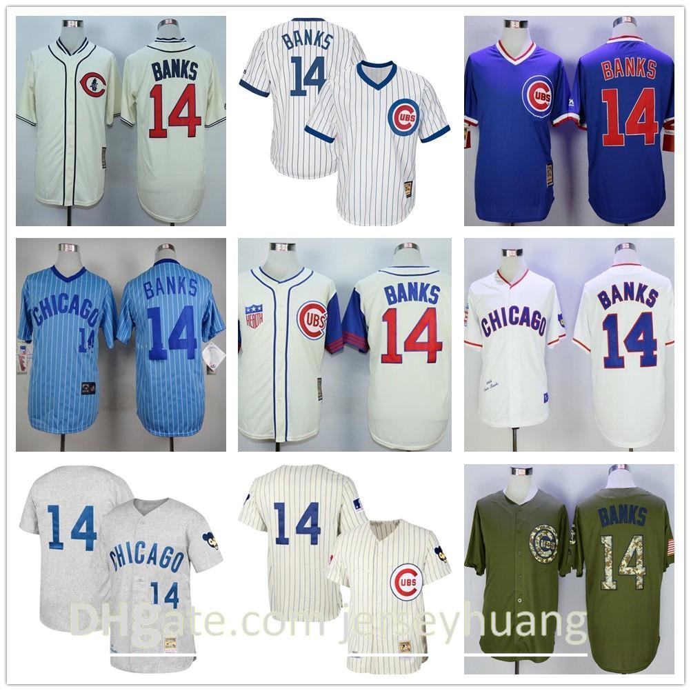 

Retro Mens Womens Youth kids CUBS High quality Multi color Knit jersey 14 Ernie Banks Throwback players baseball Jerseys, Blue;black