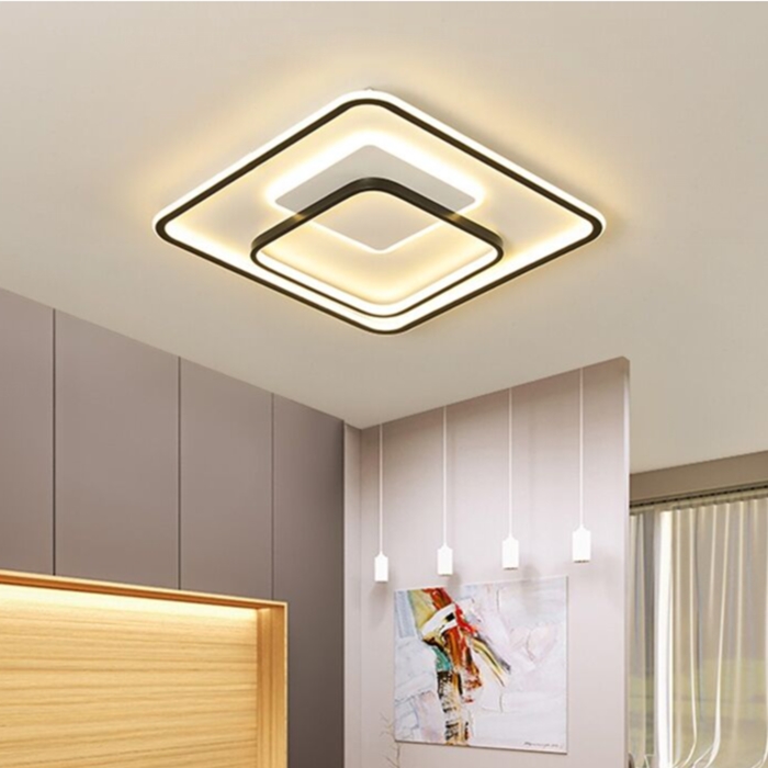 

Ceiling Lights Simple modern led black color surface mounted 50CM AC100-240V,for restaurant bedroom living room Shop Lamps C10500