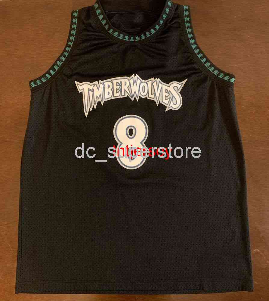 

100% Stitched #8 Latrell Sprewell Black Basketball Jersey Mens Women Youth Custom Number name Jerseys -6XL