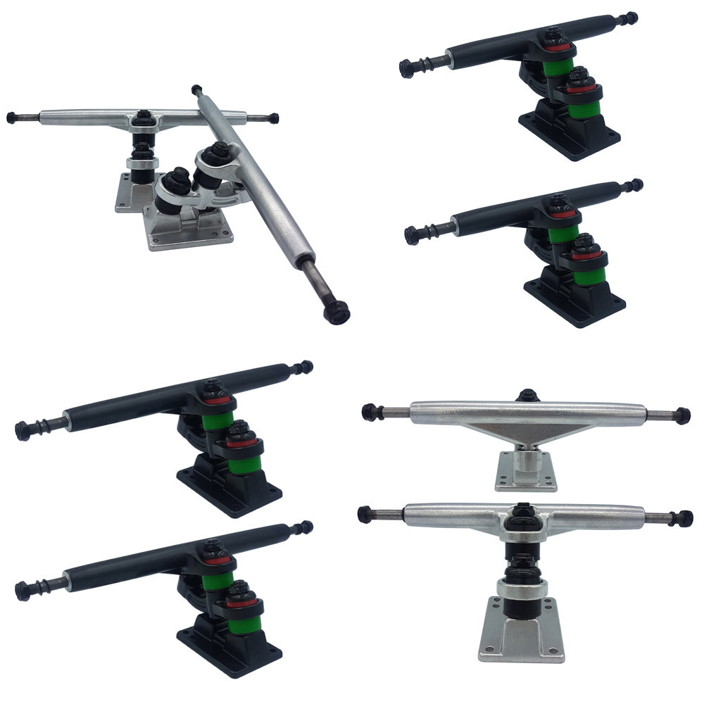 

1year warranty 7inch 9.25inch double floor longboard trucks mountain skateboard trucks good quality skateboard bracket L0308, Black 9.25inch