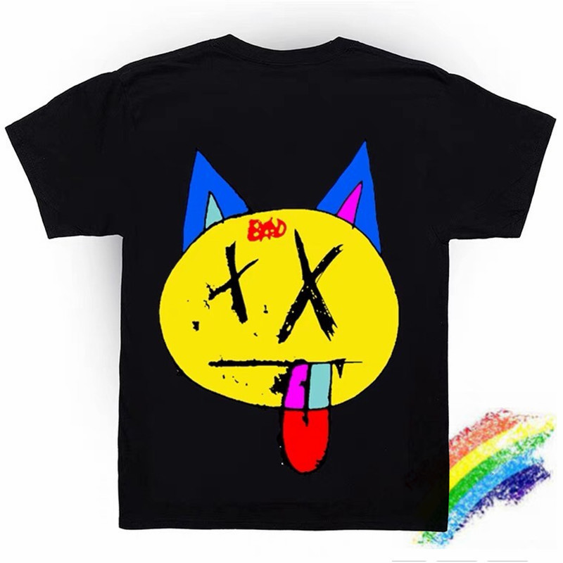 

Men' T-Shirts Sponge print Revenge bad xxx vibes forever t-shirts of women' high quality men' women graffiti printing