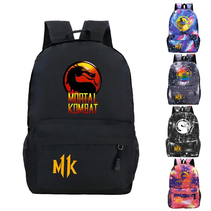 

Backpack Mochila Mortal Kombat Backpacks Children's School Students Bag Boys Girls Bookbag Teens Bagpack Travel Rucksack, 11