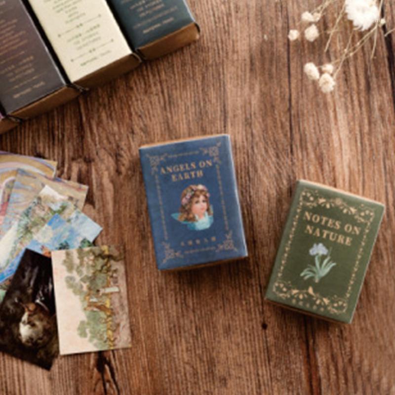 

Gift Wrap 100sheet/Pack Retro Style Mini Card Collection Series Journal Decoration Scrapbooking Stickers Label Diary Materials