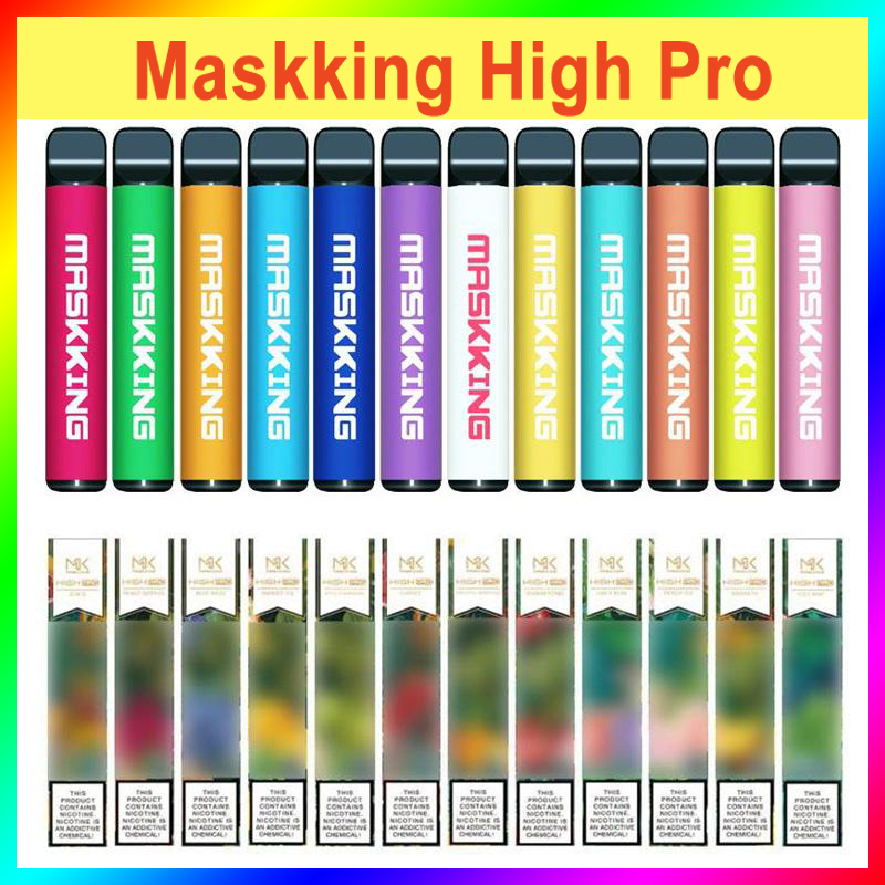 

Factory Outlet Maskking High Pro Disposable Vape Pen Pod Device Cigarette Kit Local MK 1000 puffs 12 colors stock