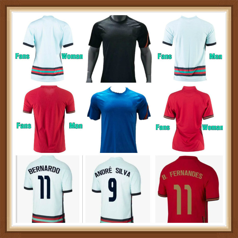 

RONALDO Soccer Jersey 20 21 22 B.FERNANDES BERNARDO G.GUEDES DIOGO JOAO FELIX football shirt Men woman tshirts + Kids Kit uniform, Black;yellow