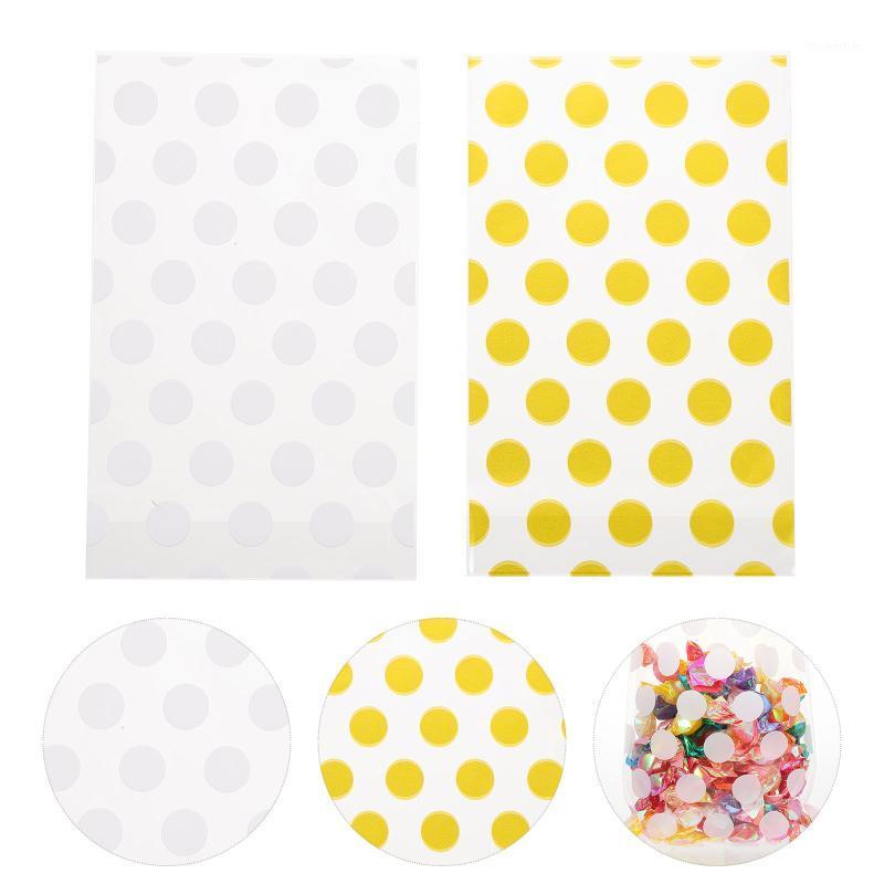 

Gift Wrap 200PCS Multi-purpose Candy Bag Vertical Dot Biscuit Bread Food Packing