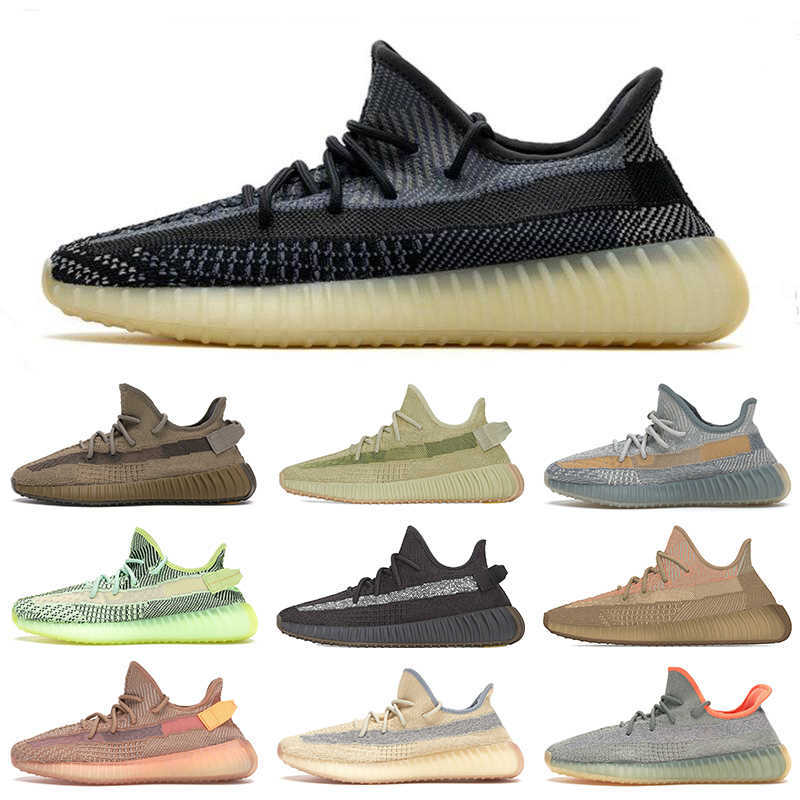 

Kanye West Carbon Men Women Running Shoes Cinder Reflective Zyon Static Earth Desert Sage Tail Light Clay Sesame Beluga 2.0 V2 Sport Sneaker, Flax