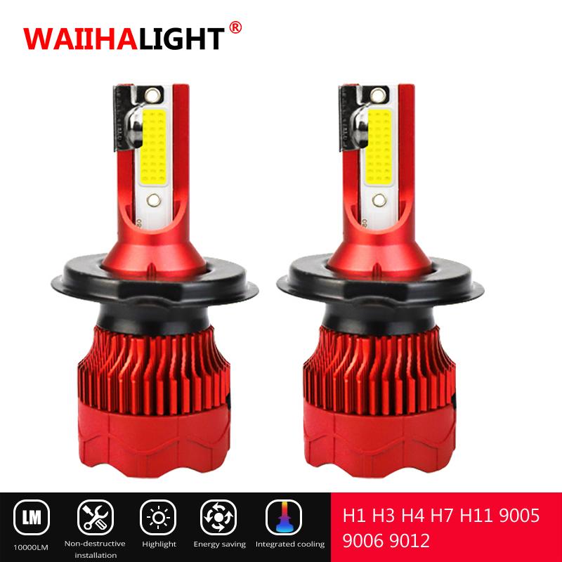 

Car Headlights 2pcs/Set High Quality Auto Headlight Lamp 9005 9006 H1 H3 H4 H7 H11 H8 Led Head Front Fog Bulbs COB Chipset
