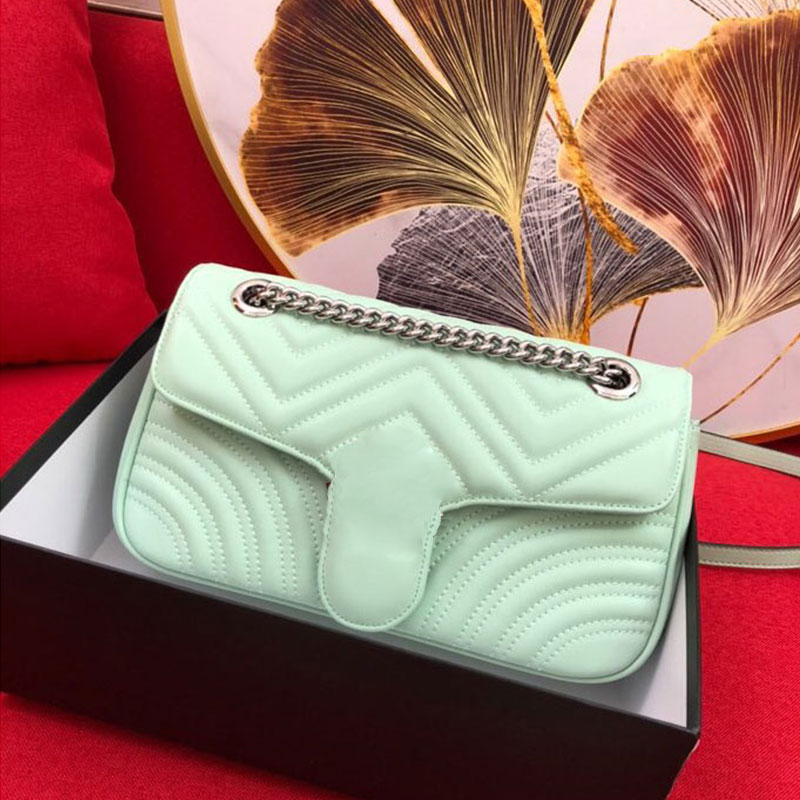 

Crossbody fashion women bags Mint green Designer Original leather Shoulder Bag chain High capacity handbag Suitable for Various Type of Collocation, Yellow