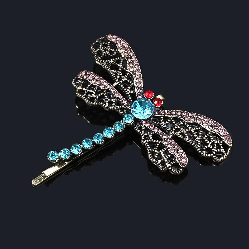 

Hair Clips & Barrettes 20pcs Horror Movie Coraline Dragonfly Clip For Girls Cute Crystal Animal Hairpin Halloween Gifts Wholesale Jewelry
