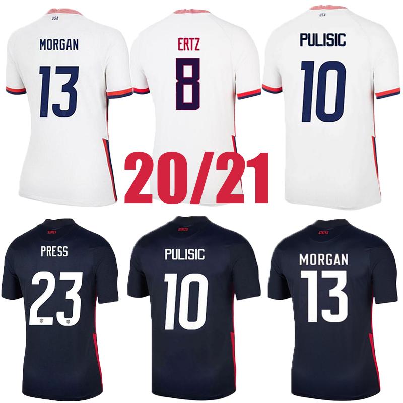 

21 22 United States Soccer Jersey PULISIC ERTZ BRADLEY PUGH LLOYD ALTIDORE 2021 WOOD America Football jerseys Shirt Camisetas, Black
