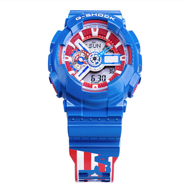 

110 Digital Quartz Men's Sports Watch Automatic Hand-up Lamp Joint High Quality Waterproof and Shockproof PU Band