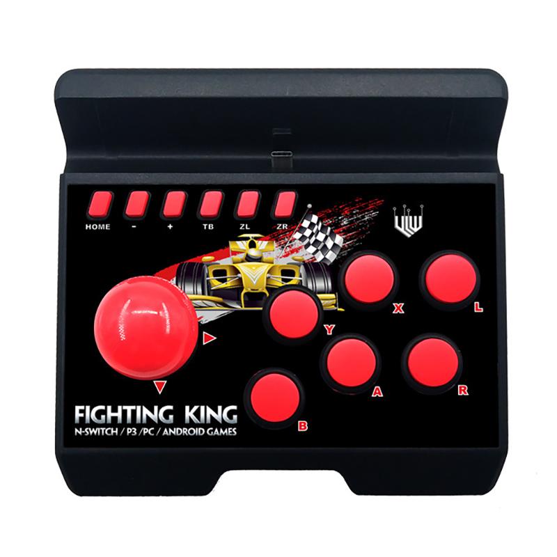 

Mini Arcade Stick For Switch/Switch Lite, Fighting Switch Games Cell Phone Mounts & Holders, Black