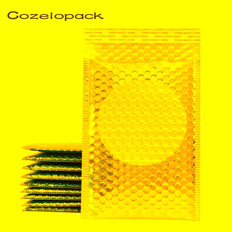 

Packaging Bags 10PCS/5sizes Rose Gold Metallic Bubble Mailers Foil Padded Aluminized Postal Gift Envelopes